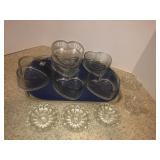 Heart shaped bowls,flowers&stars candle holders