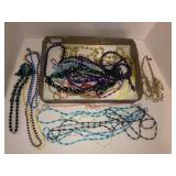 Flat of beaded necklaces