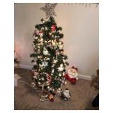 48in tall Christmas decorated tree *full of decor
