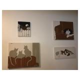 4 Marushka wall art cats