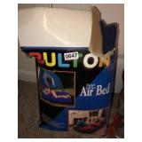 Flocked full size air bed