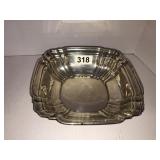 Sterling Silver Gorham fruit bowl square 9inx3in