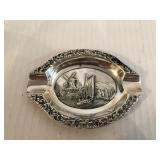 4.5in silverplate ash tray