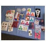 Buttons, appliques, misc