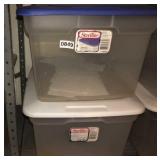 2 Sterilite 58 qt totes