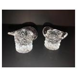 2 mini Fenton top hats daisy and button