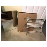 Bed rest and heavy 2ft mirror