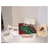 Hand towels, apron, table cloths