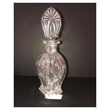 Crystal decanter with glass stopper
