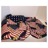 Americana place mats, table cloth, other