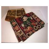 Fall linen table cloth and 2 place mats