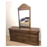 Dresser with mirror
