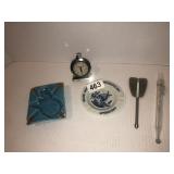 Springfield candy and Taylor thermometer,ash trays