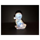 Fenton french opales. handpainted duck
