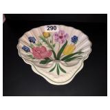 Handpainted pottery dish 9in