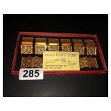 Gold tone Carvel Hall unique knife caddys