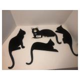 Cat figures decor for above doors