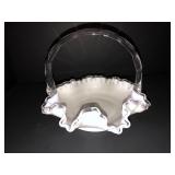Fenton silvercrest ruffled basket