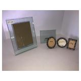 Pier 1 rhinestone and glass picture frames *damage