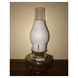 13in glass oil lamp made in USA