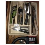 Kitchen knives and misc