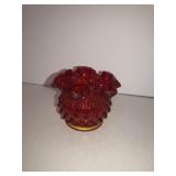 Fenton ruby rosebowl