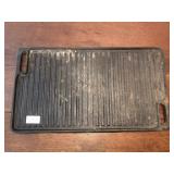 Cast iron 18x10 reversible grill and griddle