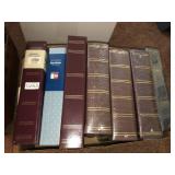 Photo albums and inserts, box of books