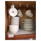 White elements dinnerware pieces