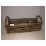 Hobo twig art divided basket 15inx8.5in