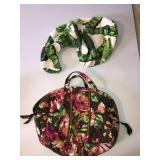 Vera Bradley makeup bag and hair towel