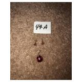Earrings and pendant marked 14Kt