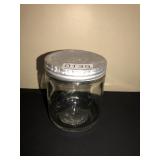 Fitch glass jar 4.5in tall