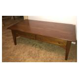 Pine coffee table 2 drawer