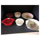 Misc storage and handpainted bowls