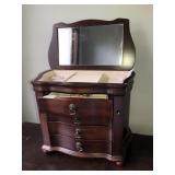 Jewelry box with mirror 15x14x13