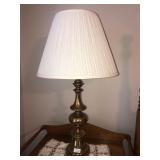 2 heavy brass lamps