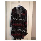 3X  R and B holiday tunic dress