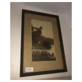 Black and white photograph framed 16x11
