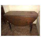 Walnut double drop leaf table