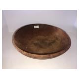 Handcrafted wooden bowl 14in
