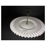 Fenton 12in ruffled serving/sandwich tray