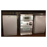 Sony stereo with speakers