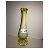 Fenton topaz opalescent bud vase 7.5in tall