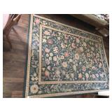 Floral area rug 93inx67in