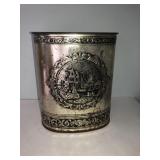 Weibro Chicago USA embossed metal trash can
