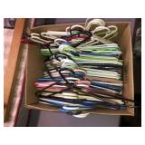 Large box of plastic hangers (2 rows deep)