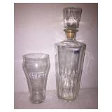 Decanter and Coca-Cola glass