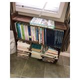 Bookshelf (rough) and misc books