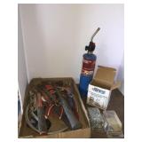 Misc tools, torch, screws